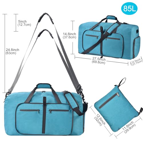 Image of Felipe Varela Foldable Duffle Bag for Travel Weekend Overnight Gym Camping