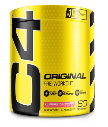 Cellucor C4 Original Pre Workout Powder Strawberry MargaritaÂ | Vitamin C for Immune Support | Sugar Free Preworkout Energy for Men & Women | 150mg Caffeine + Beta Alanine + Creatine | 60 Servings