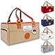 Baby Boo!® Wickel-Organizer, Stilvolle Wickeltasche mit abnehmbaren Henkel und vielen Fächern, Faltbare Wickel Caddy für Kinderwagen, Praktischer Baby Organizer in 5 Farben (Sand)