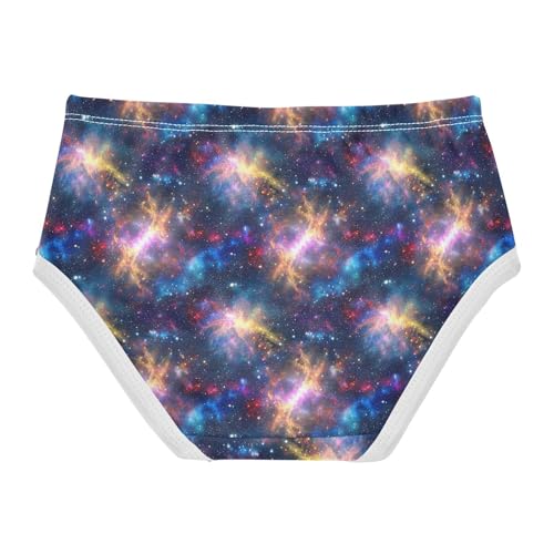 Joisal Vivid Nebula Galaxy Toddler Girls Underwear 2t Cotton Panties Little Girl Bright Briefs Kids Undies2