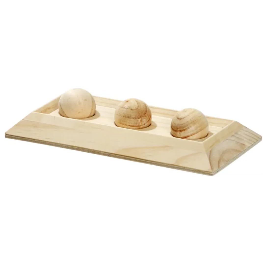 Karlie Rody Brain Train Board 3 Balls Length 30 cm Width 15 cm Height 6 cm Natural