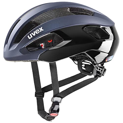 uvex Rise CC - -Helm sûr pour Hommes et Femmes - Réglage de la Taille Individuel - Ventilation Optimisée - Deep Space-Black Matt - 52-56 cm
