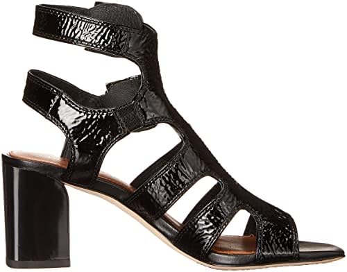 Donald Pliner Women's Heeled Sandal, Black Crinkle Patent Leather, 6.5 | Image 5