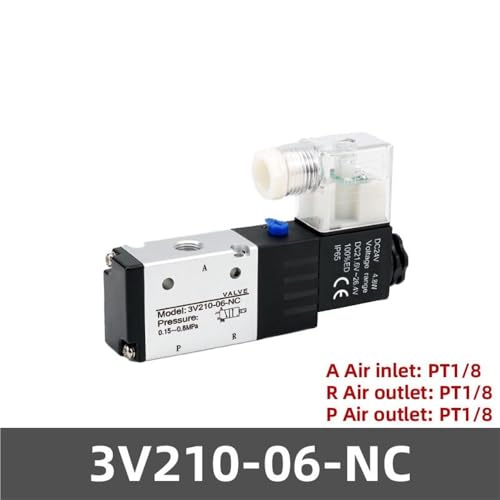 Électrovanne 3V210-08 DC24V à commutation rapide pour circuit pneumatique 3/2 - 3