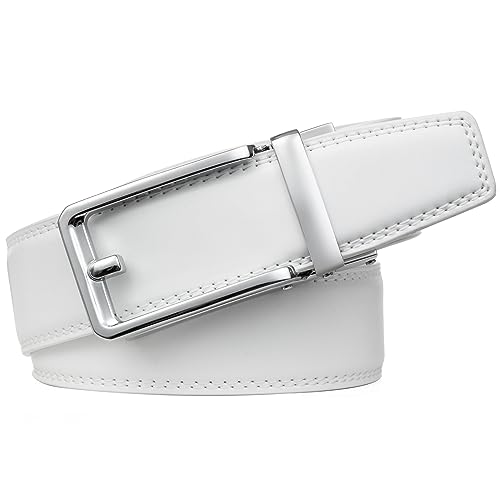 Image of Men's Ratchet Comfort Click Belt -1 3 /8 Leather Dress Belt