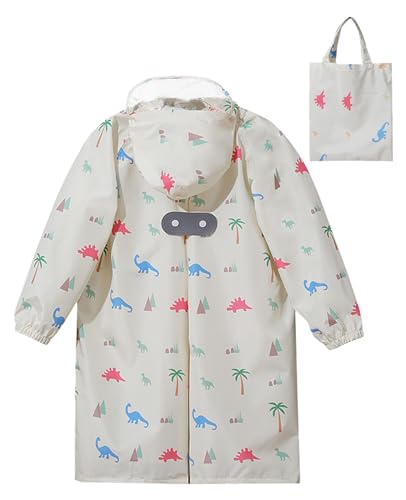 Image of Kids Raincoat Girls Boys Rain Jacket Hooded Rain Poncho Rainproof Cape Rainwear Reusable Outwear