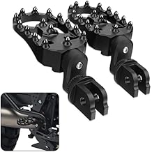 Motorcycle Front Footrest Foot Pegs Angle Adjustable MX Style Foot Peg Compatible with 2021-Newer Harley Pan America RA1250 RA1250S Models-Black