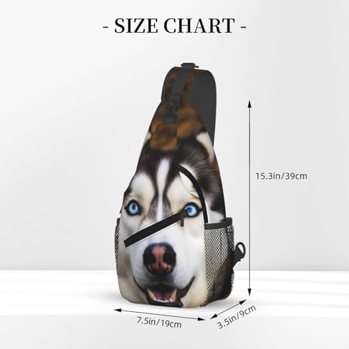 Bolso cruzado Stupid Husky para hombres y mujeres miniatura 3