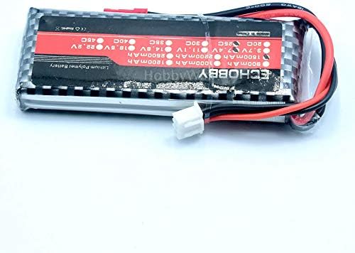 Miniatura 4 de 7.4V 2S 1500mAh 25C LiPO batería JST enchufe para RC modelo avión FPV Drone