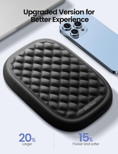 Vaydeer Ergonomic Wrist Rest Pad, 2 Pcs Armrest Pad Elbow Rest Padded, Relieve Elbow Pain Computer Arm Rest Wrist Support Cushion Mouse Pad for Desk Office Gaming - Image 4