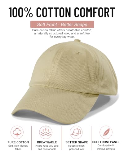 Image of Womens Satin Lined Unstructured Baseball Cap Unisex Silk Lining Washed Cotton Adjustable Vintage Dad Hat