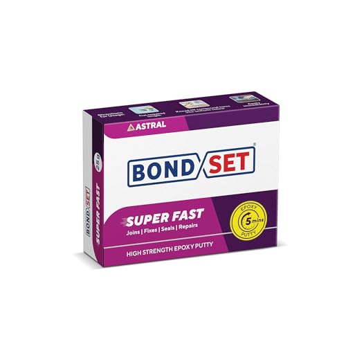 Image of Bondset Super Fast Epoxy Repair Putty 25g X 10, User-Friendly, Quick Setting, Durable Bond, Water & Chemical Resistant, Indoor & Outdoor Use