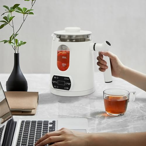 Tetera eléctrica multifuncional 27oz blanco miniatura 3