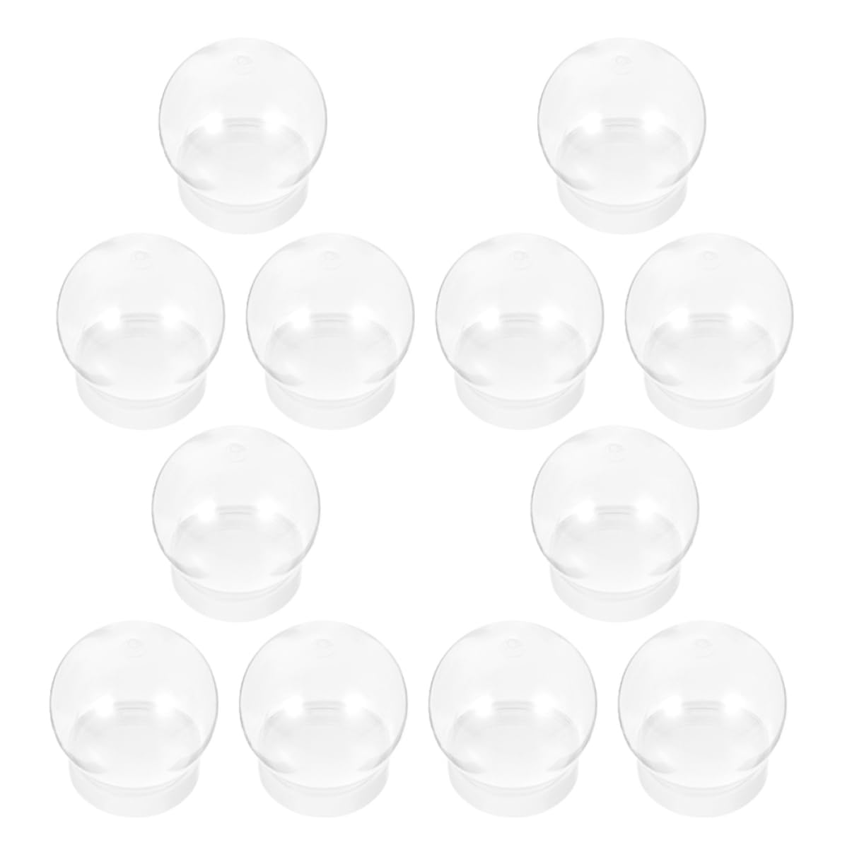 MAGICLULU Kit da 2 Globi di Neve Globo Dacqua Rotondo in Plastica Globo di Neve Artigianato Creazione di Globi Dacqua Idea di Natale Pezzi*2