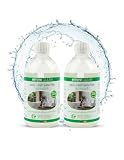 emmi-Clean Bad- und Sanitärreiniger 2x 500ml - Aktivschaum, Kalk- und Schmutzentferner inkl. Sprühkopf, Materialschonend, Für Fliesen, Glas, Chrom und Keramik
