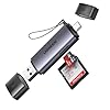 UGREEN Lecteur de Carte SD TF USB C et USB 3.0 2 en 1 Adaptateur de MicroSD en Aluminium 5Gbps Card Reader Compatible avec MacBook iPad Pro Air iPhone 17 Air Pro Max 16 Série Galaxy S25 S24 Ultra