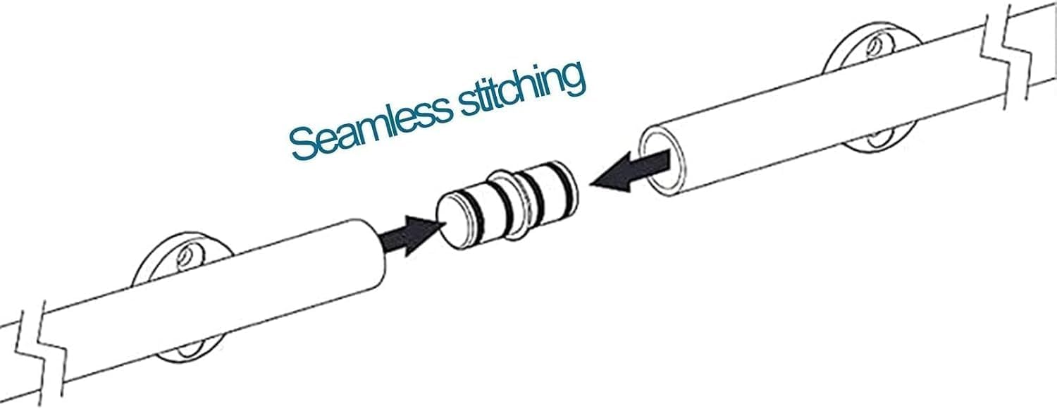 Rolling Library Ladder Hardware Kit, Floor Roller Round Track/Rail Sliding Ladder Library Full Set Hardware Rolling Track(3.3Ft/100Cm Track Kit)