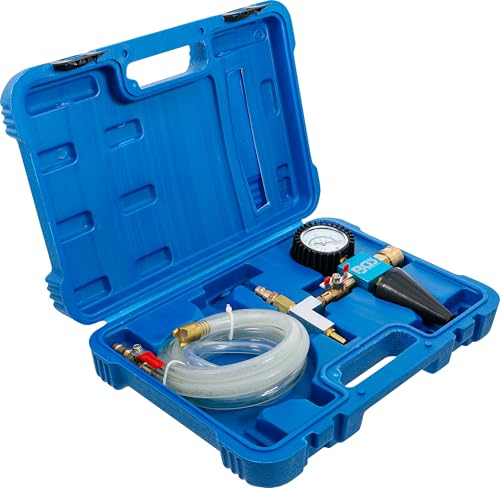 BGS Kühlsystem Befüll- und Entlüftungsgerät Abdrückgerät Entlüfter Tester Prüfer Befüllgerät Entlüften Kühlwasser befüllen Lecksucher Abdrücker Leck Suche Universal Auto KFZ PKW Fahrzeug