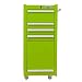 Viper Tool Storage LB1804R 16-Inch 4-Drawer 18G Steel Rolling Tool/Salon Cart, with Bulk Storage, Lime Green