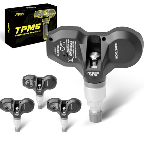 Oktiger 433MHz TPMS Sensor Pre-Programmed Fit for BMW 118i, 120i, 128i, 135i, 320i, 328i, 528i, 640i, 740i, X1, X3, X5, X6, Z4, for Mini Cooper 2010-2014, Tire Pressure Sensor OE#36106790054 (4PCS)