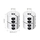 QUARKZMAN Wellenkupplung 7 bis 7mm(ID) 30mm(L) Aluminiumlegierung Wellenkupplungsverbinder Starre Verbindung Motorzubehör für 3D-Drucker DIY-Robotermodell