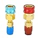 R1234yf to R134A Quick Coupler Adapter Kit, Brass Material for Enhanced Durability, Installation, Optimized AC Performance, Car Conditioner AC Charging