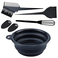 KOLZEMV Haarfärbepinsel Haare Faerben Set, haarfärbeset, Färbepinsel Haare Färben Zubehör 5 Stk Haarfärbeset Einschließlich Haarfärbeschale Färbepinsel Ohrabdeckung 300ml Haartönungsschale