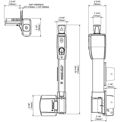D&D Technologies Ml3Rpk Magnalatch Round Post Adapter Kit, For Top And Vertical Pull Safety Gate Latches #TOP5
