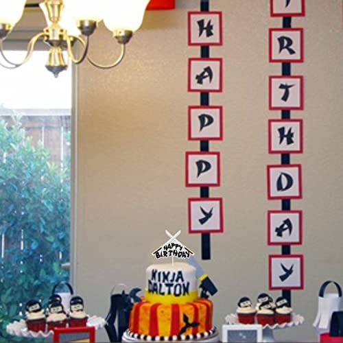 White Glitter Katana Sword Birthday Cake Toppers - Ninja Samurai Fighting Themed Birthday Party For Boys And Girls, Or Warrior Themed Party Decorations. -Sugar Gera #TOP4