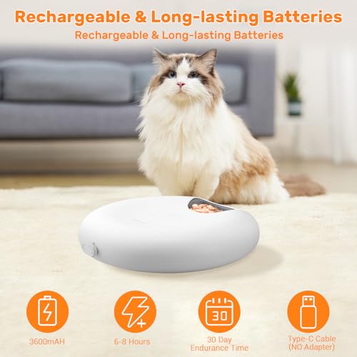 Gamkii F13-L Automatic Cat Feeder For Wet Food, 6 Meals Cat Food Dispenser thumb #1