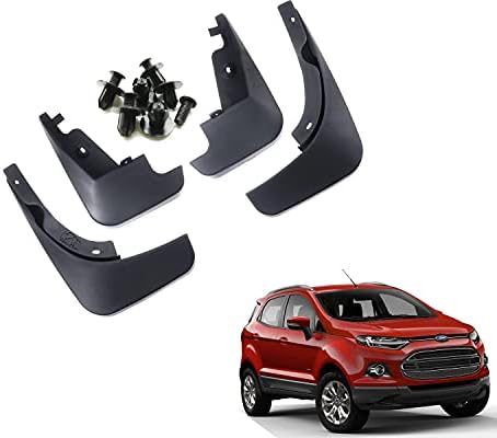 WolkomHome Mud Flap Compatible with Ecosport - Durable Splash Guards for Car Exterior Protection