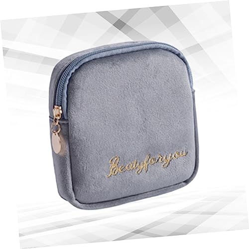 Bolsa de almacenamiento higiénica portátil gris 13x4 cm miniatura 4