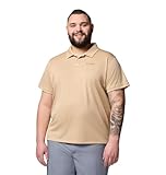 Columbia Men's Sage Peak Knit Polo, Dark Stone Heather, 4X