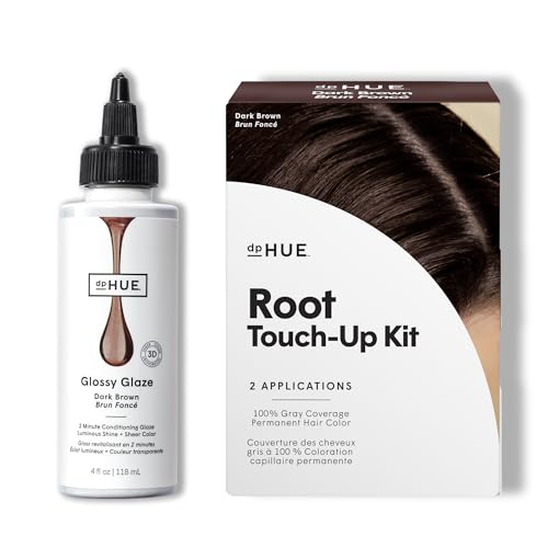 Amazon.com: dpHUE Root Touch-Up Kit, Dark Brown + Glossy Glaze
