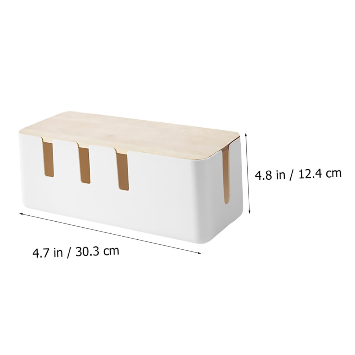 Abs Mehrseitigem Belüftungsdesign und Kabelmanagementbox mit Abnehmbarem Deckel zur Sicheren Aufbewahrung und Ordnung von Steckdosen und Kabeln im Haushalt