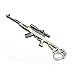 MINTUAN Schlüsselbund Schlüsselring 12Cm Spielzubehör Game Fortress Night Maschinenpistole Gewehr Waffe Modell Schlüsselanhänger