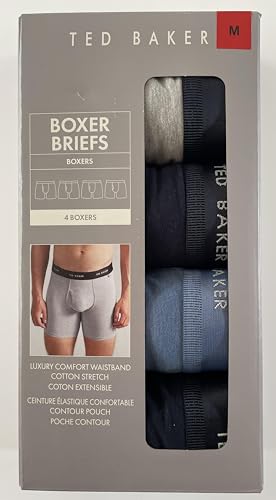 Bóxers Ted Baker de algodón elástico: adiós a las rozaduras con este pack de 4 talla M 4