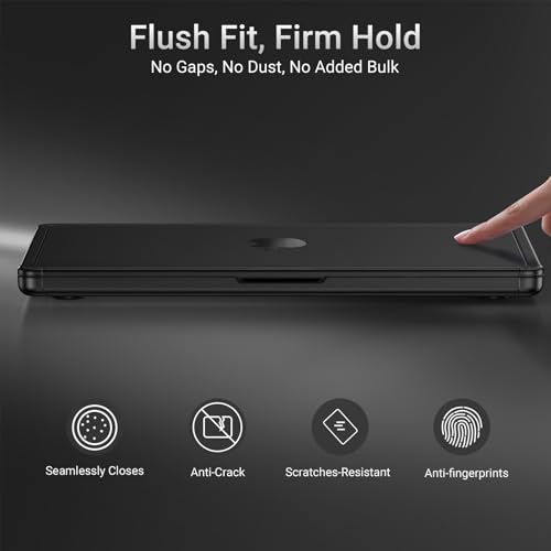 Image of MOSISO Compatible with MacBook Pro 14 inch Case M5 M4 M3 M2 M1 2026-2021 | Enhanced Shock-Absorbing Perimeter Matte Hard Case, A3427 A3426 A3434 A3112 A3185 A3401 A2918 A2992 A2779 A2442, Space Black