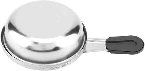 Miniatura 8 de Mini quemador de estufa de alcohol, quemador de fondue de acero inoxidable portátil eficiente con mango antiquemaduras y cubierta de seguridad, olla