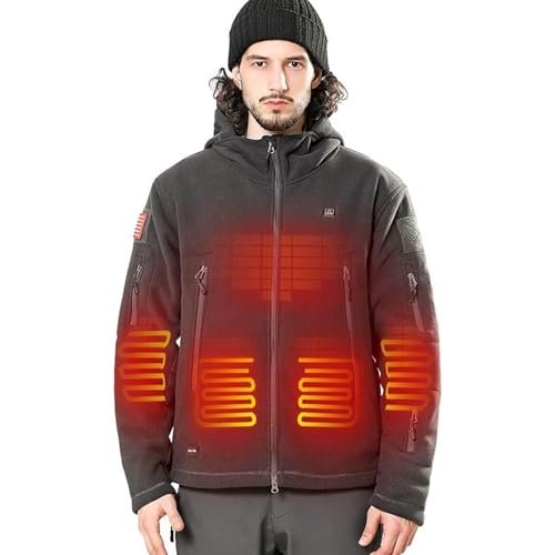 Vestes chaudes pour hommes manteau thermique électrique softshell