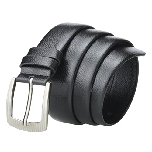 FRCOLOR Men Adjustable Waist Belt Imitation Gentlemen Belt for Daily and Professional Wear Versatile for Jeans Shorts and Trousers Durable Buckle Random