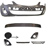 Set Stoßstange vorne grundiert für Opel Corsa D Bj. 11-14 +Träger+Zubehör