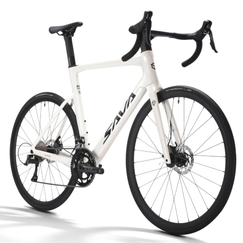 SAVADECK Carbon Disc Road Bike, Integrated Design...