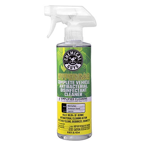 Chemical Guys Hyperban Complete Vehicle Antibacterial Disinfectant Cleaner (16 oz)