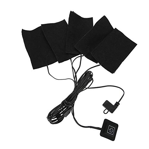 USB Heizmatte, Usb Wärmedecke,USB Elektrische Tuch Heizung, Fünf Tragbare Wasserdichte Faltbare Heizung Pads Einstellbare Temperatur Heizelement Wärmer Werkzeug