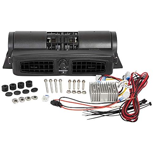 NIVEL Breezeasy 3 Golf Cart Fan System | Automotive Style with in-line Voltage Reducer (for 12-48 Volt Applications)