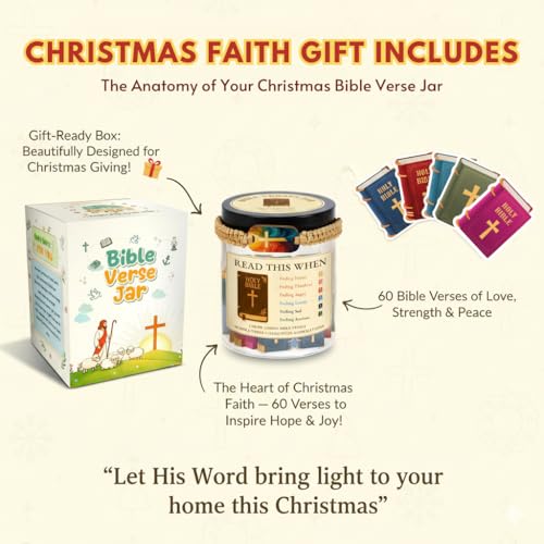 Bible Verse Jar, 90 Bible Verse Cards With NFC Bible Verse Bracelets, Scripture Bracelets, Read Me When Bible Verses Jar, Prayer Religious Catholic... - Image 4