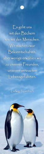 3 D Bookmark Emperor Penguins German Language