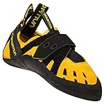 La Sportiva Tarantula JR Yellow/Black: Ideal para principiantes y paredes de instrucciones Cierre de velcro con cordones rápidos Ajuste estándar Parta superior: cuero de ante antideslizante Forro: posterior: ninguno, pacífico anterior