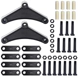 GREPSPUD Trailer Axle Equalizer 256L Shackle Kit, Trailer Suspension Shackle Kit, Tandem Axle Trailer Shackles Equalizers Kit for Double Eye Leaf Springs 3500 lbs to 5200 lbs Axles (14 Bolts 14 Nuts)